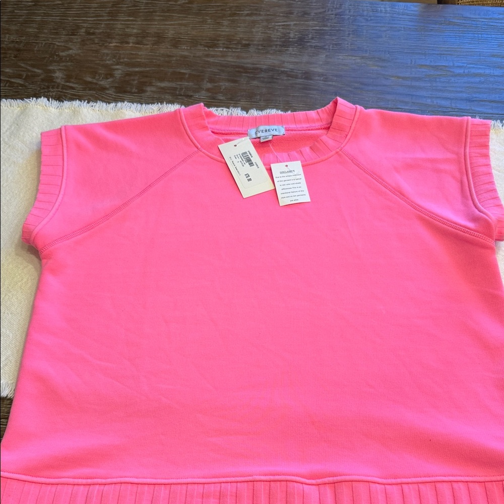 Evereve Bright Pink Short Sleeve Tee